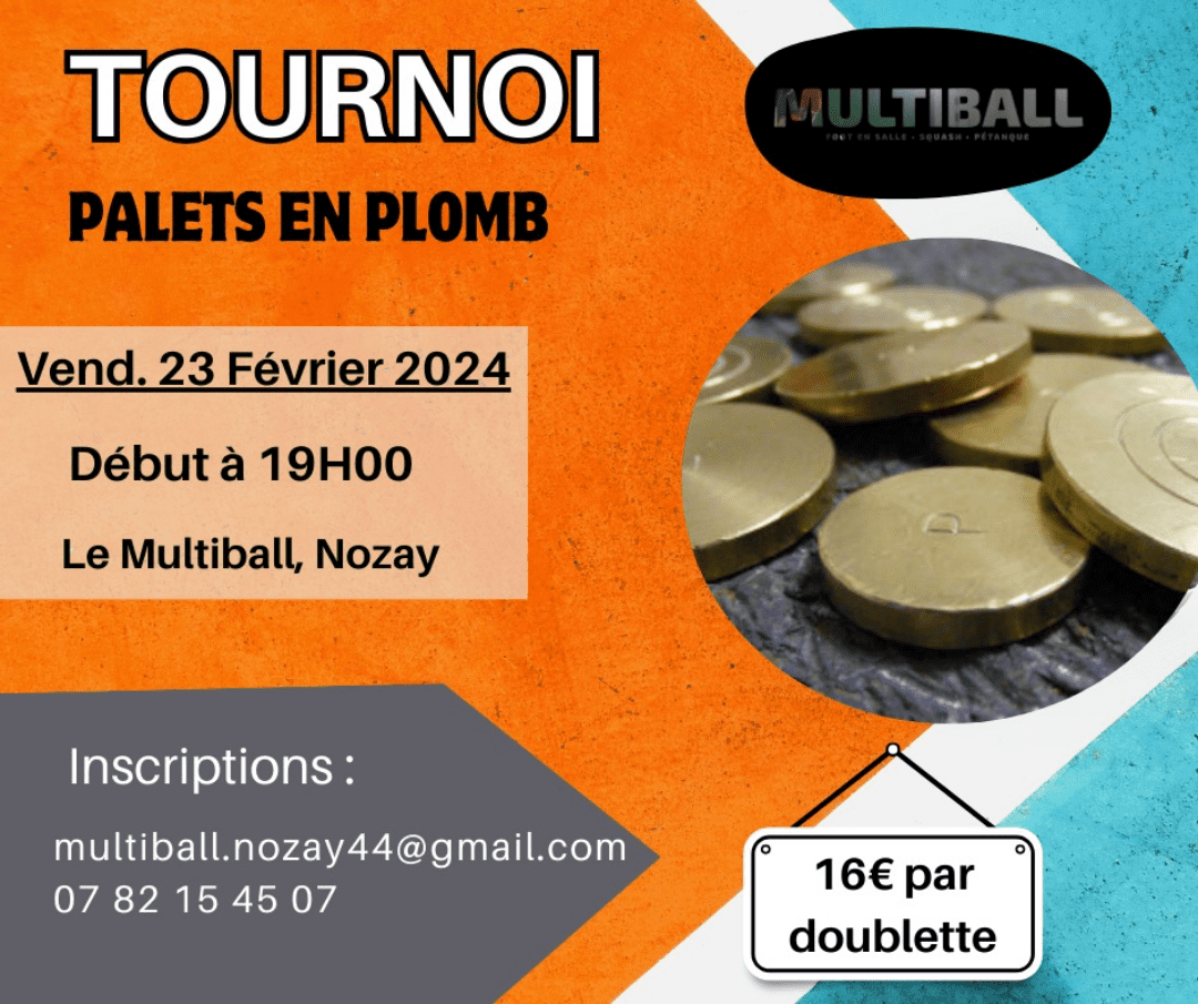 TOURNOI PALETS EN PLOMB